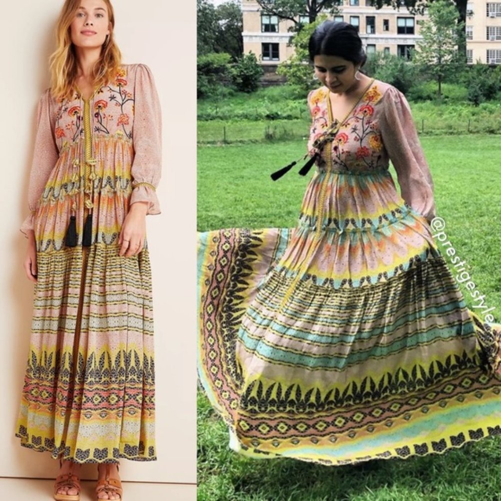 Anthropologie Bhanuni Jyoti Giorgia Maxi Dress